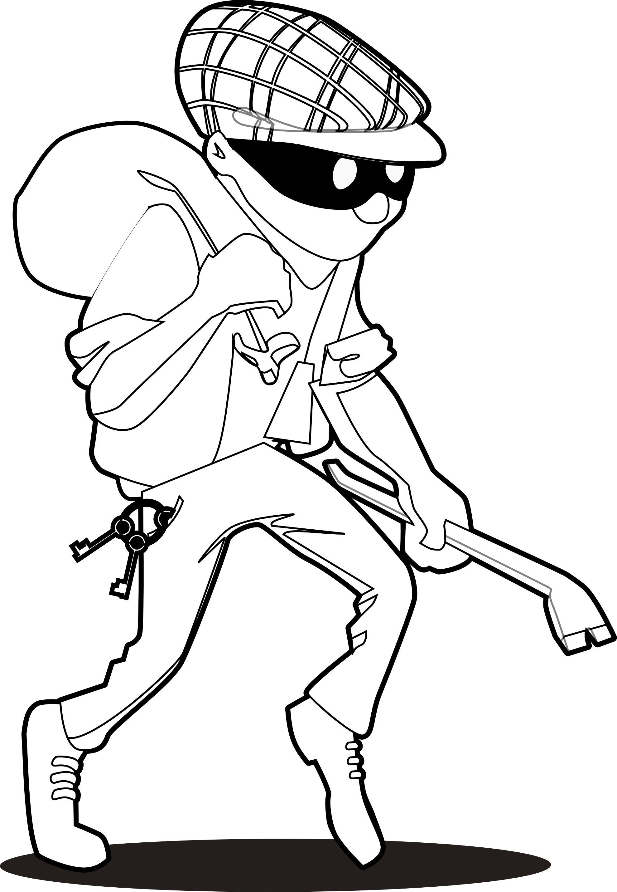 Thief Pages Coloring Pages