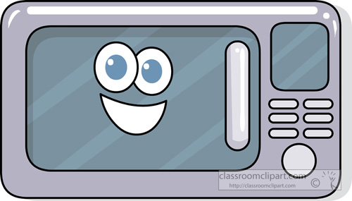 Kitchen : microwave_cartoon_07 : Classroom Clipart
