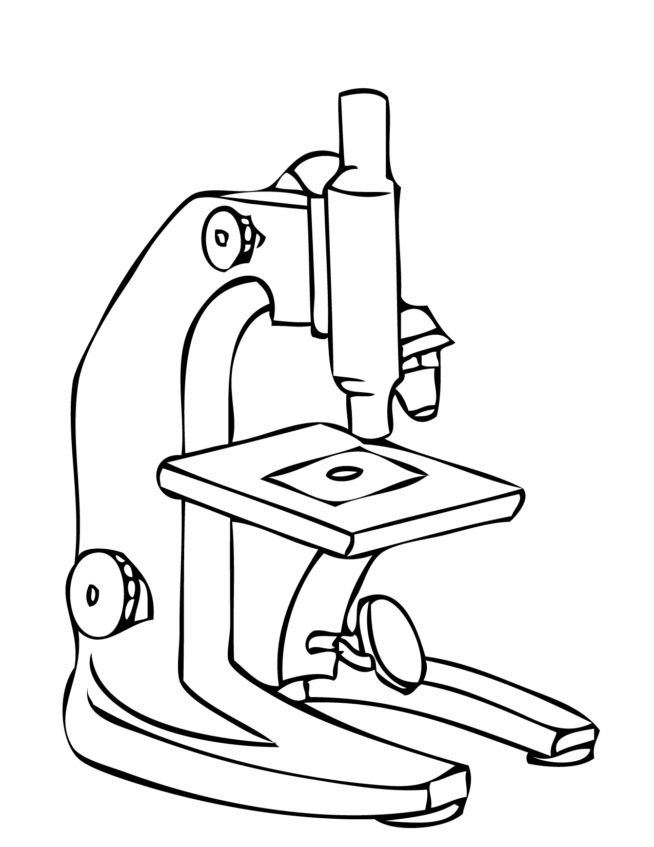 Simple Microscope Clipart Black And White | Clipart Panda - Free ...