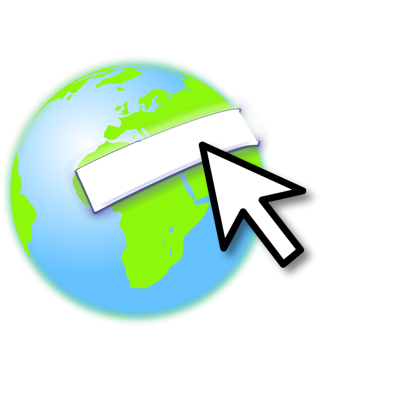 Clipart - Earth with mouse