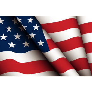Waving American Flag Clip Art