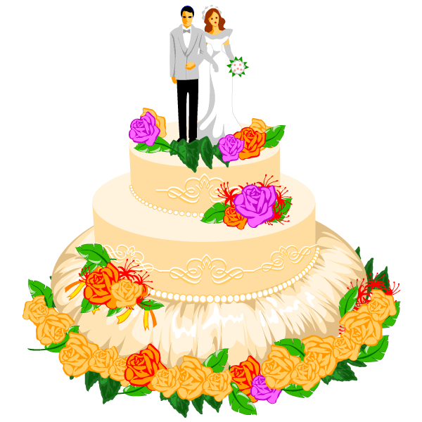 free clipart wedding cake - photo #11