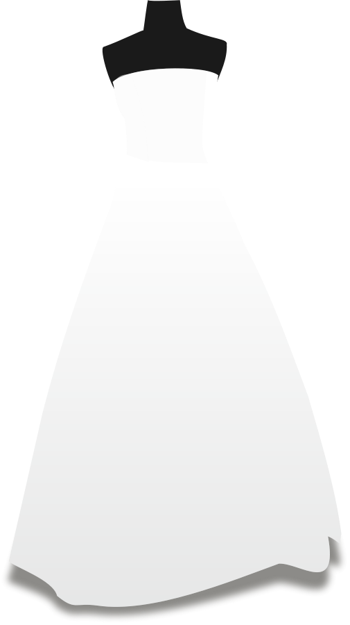 wedding dress clipart vector - photo #24