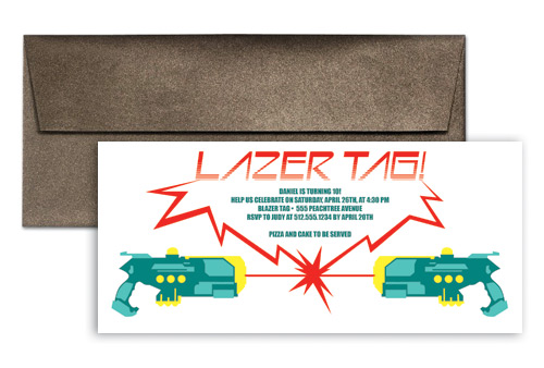 Laser Tag Invitation Template - NextInvitation Templates