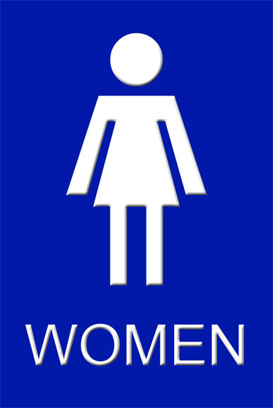 Womens Bathroom Sign - Cliparts.co