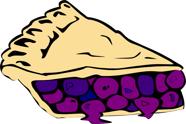 Blueberry Pie clip art - vector clip art online, royalty free ...