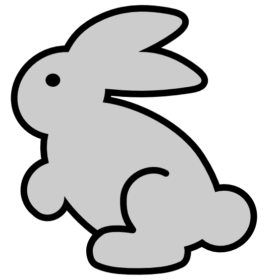 clipartist.net » Clip Art » bunny icon easter Easter scallywag ...