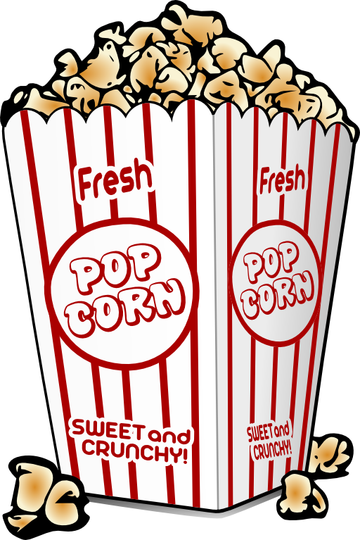 Popcorn Clip Art Black And White | Clipart Panda - Free Clipart Images