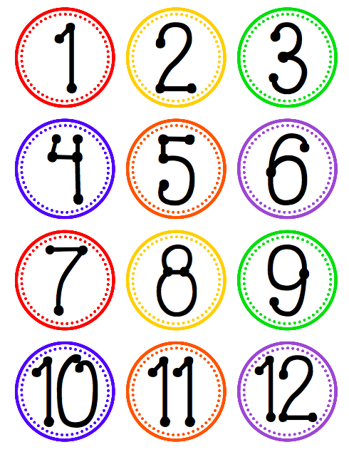 clipart numbers in circles - photo #5