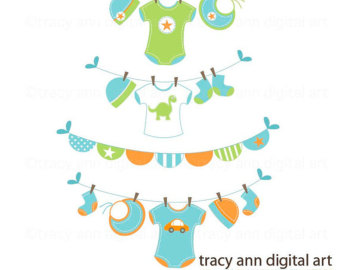 baby clothes clipart – Etsy