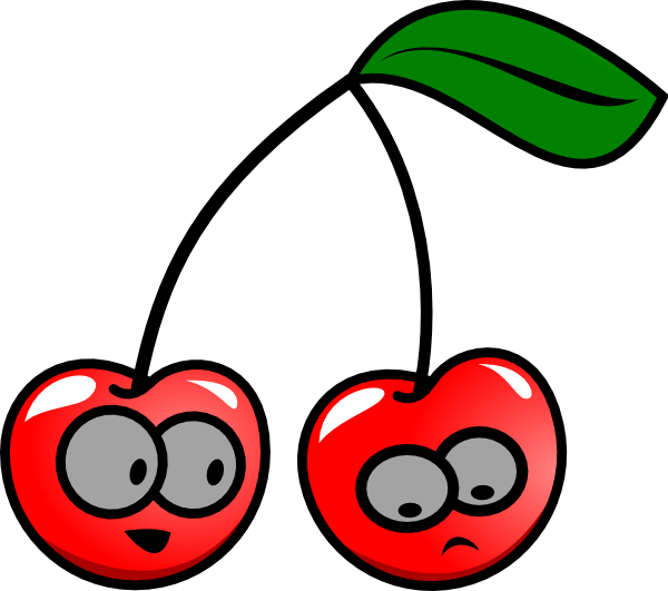 Animated Cherries clip art - vector clip art online, royalty free ...