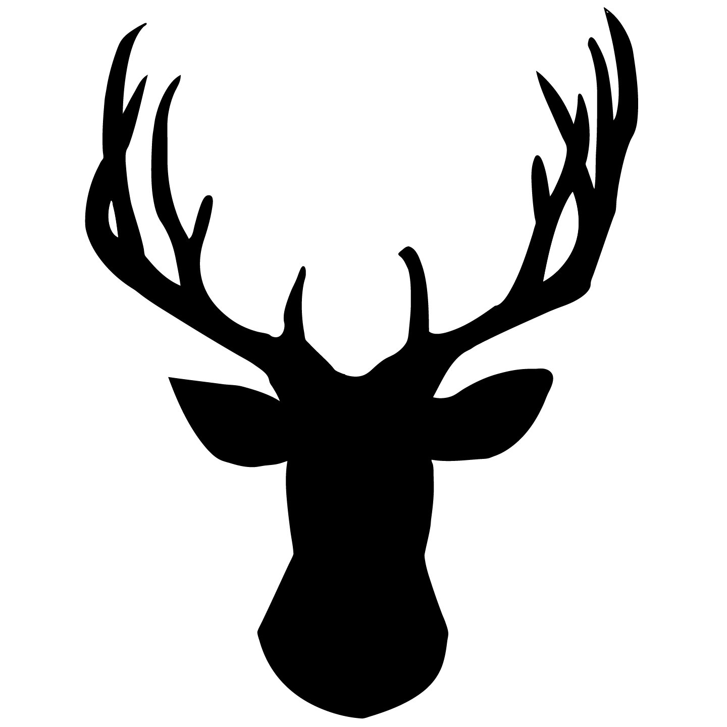 Elk Head Silhouette - Cliparts.co
