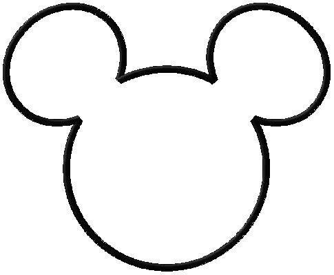 Pix For > Mickey Mouse Glove Outline