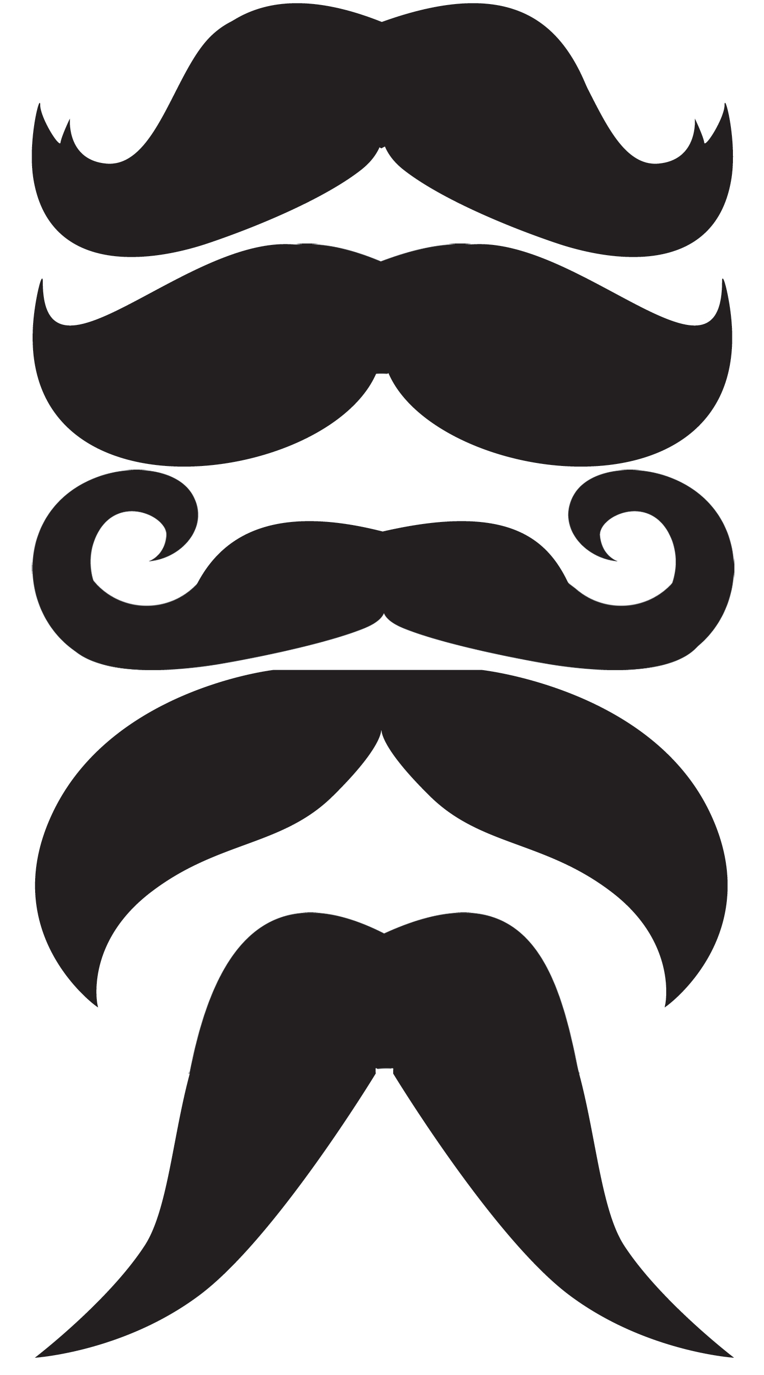 Mustache Outline - ClipArt Best