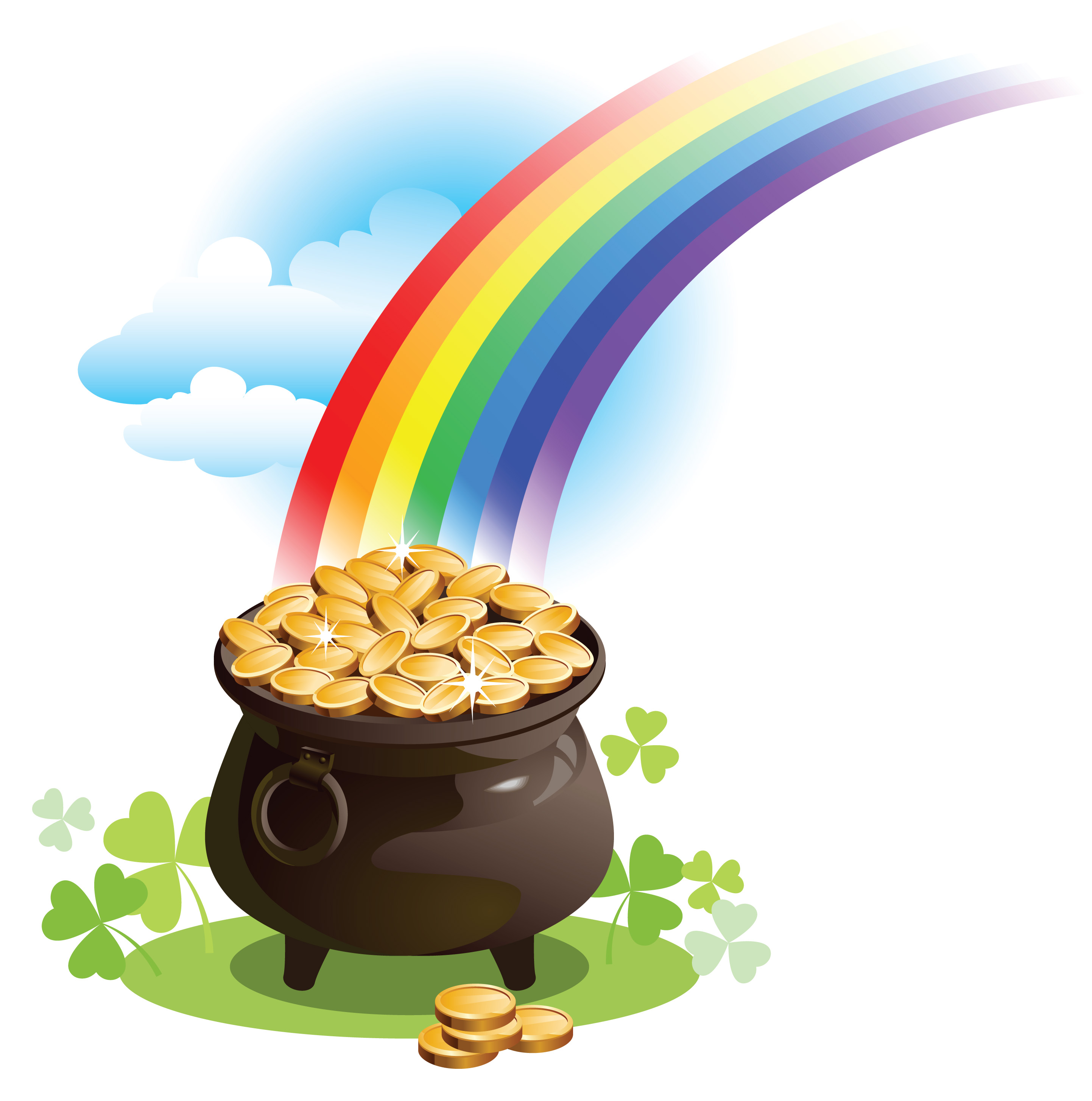 Pictures Of A Pot Of Gold - Cliparts.co