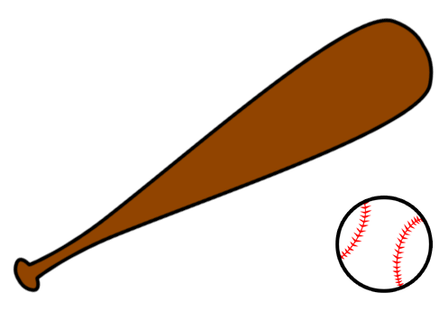 Baseball Bat Outline - ClipArt Best