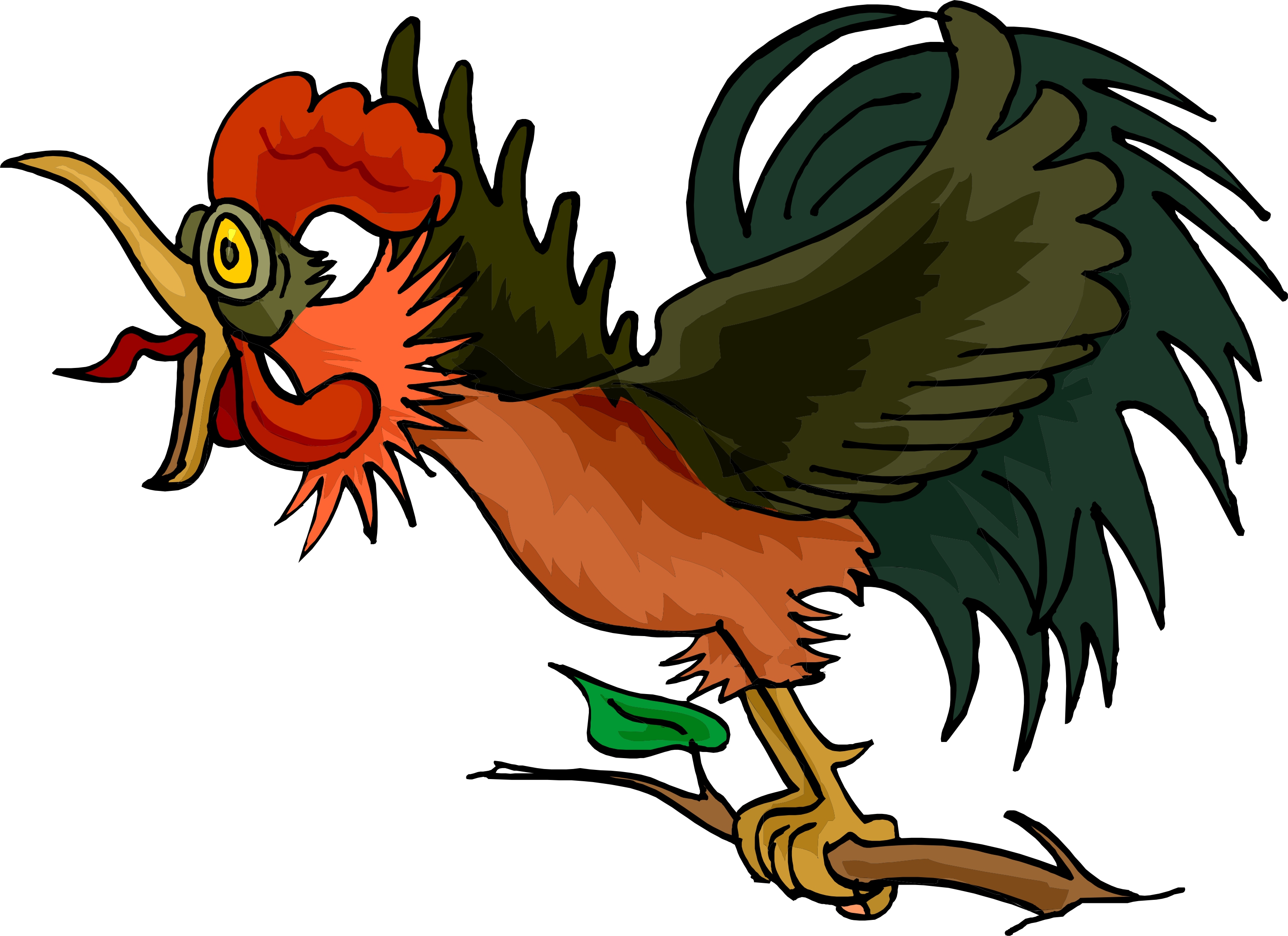 animated rooster clipart - photo #48