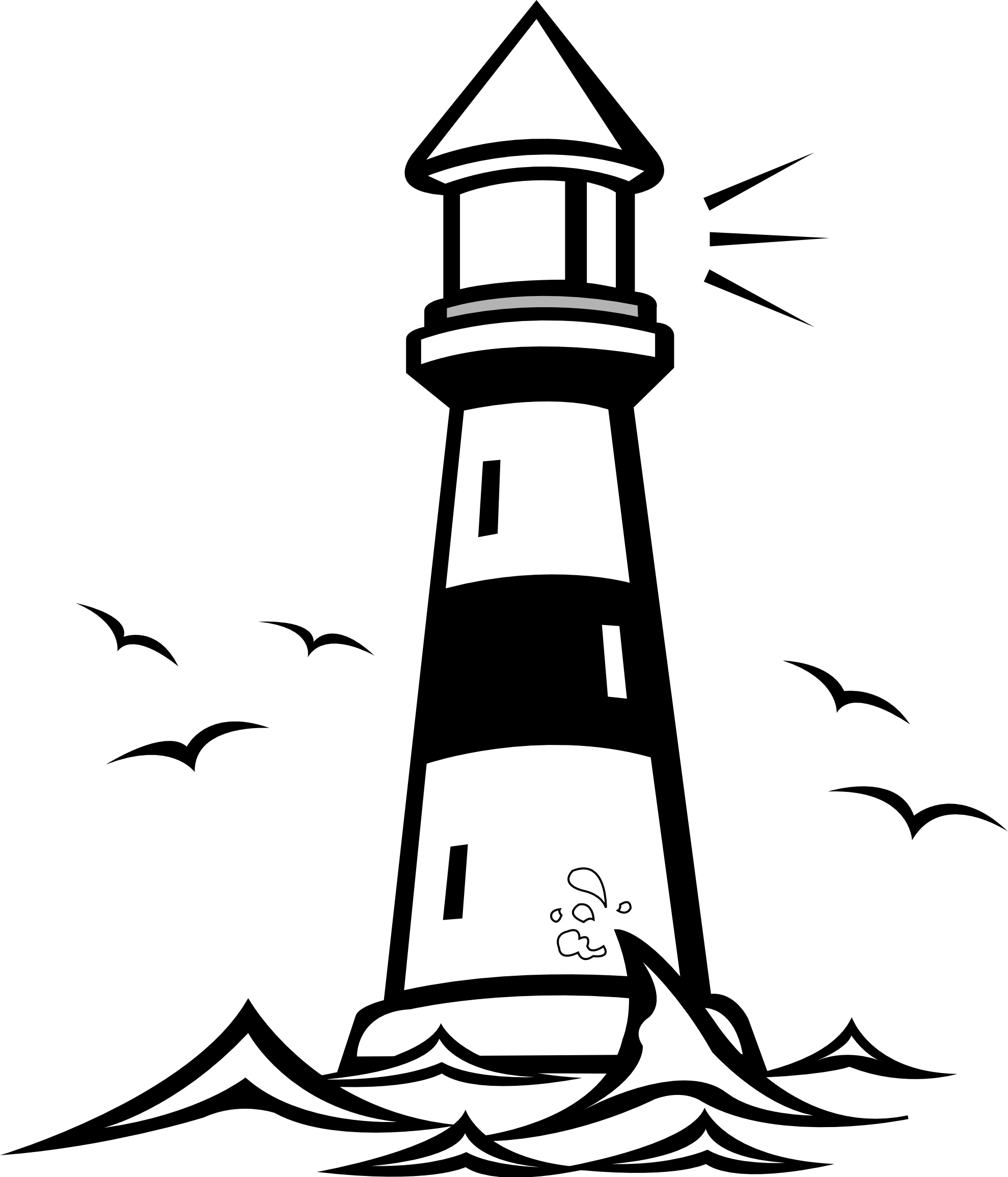 Lighthouse Clip Art With Light Shining | Clipart Panda - Free ...