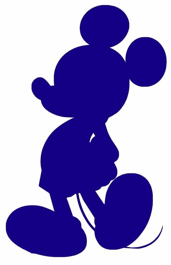 Mickey blue silhouette.jpg | SILHOUETTES | Pinterest
