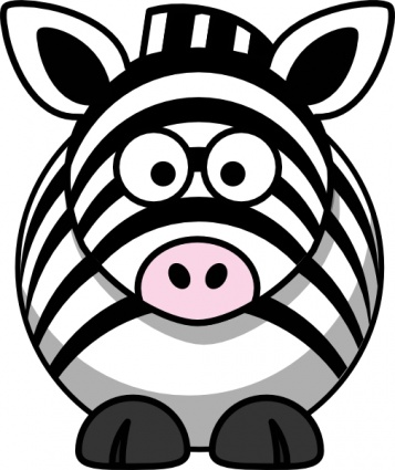 Studiofibonacci Cartoon Zebra clip art - Download free Animal vectors