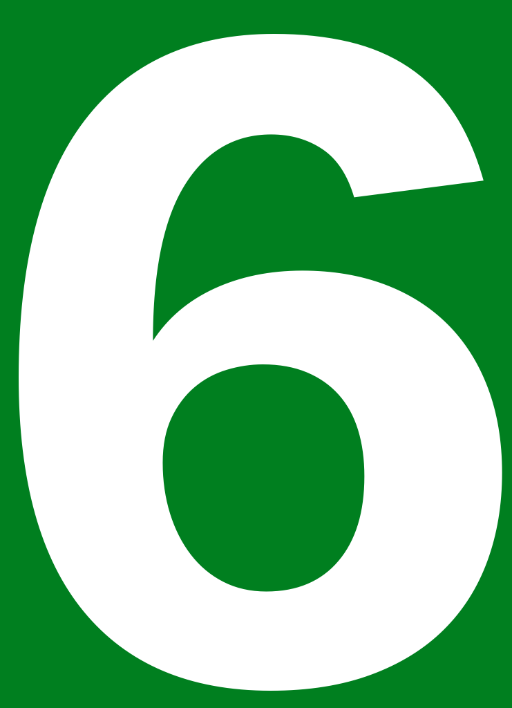 File:Japanese Urban Expwy Sign Number 6.svg - Wikimedia Commons