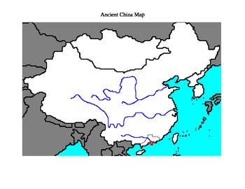 ANCIENT CHINA MAP (WITH LABELING/COLORING DIRECTIONS ...