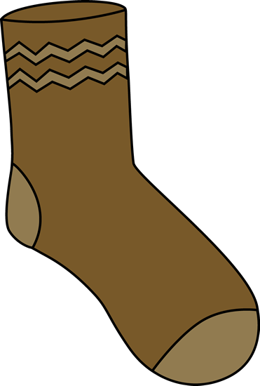Brown Sock Clip Art - Brown Sock Image