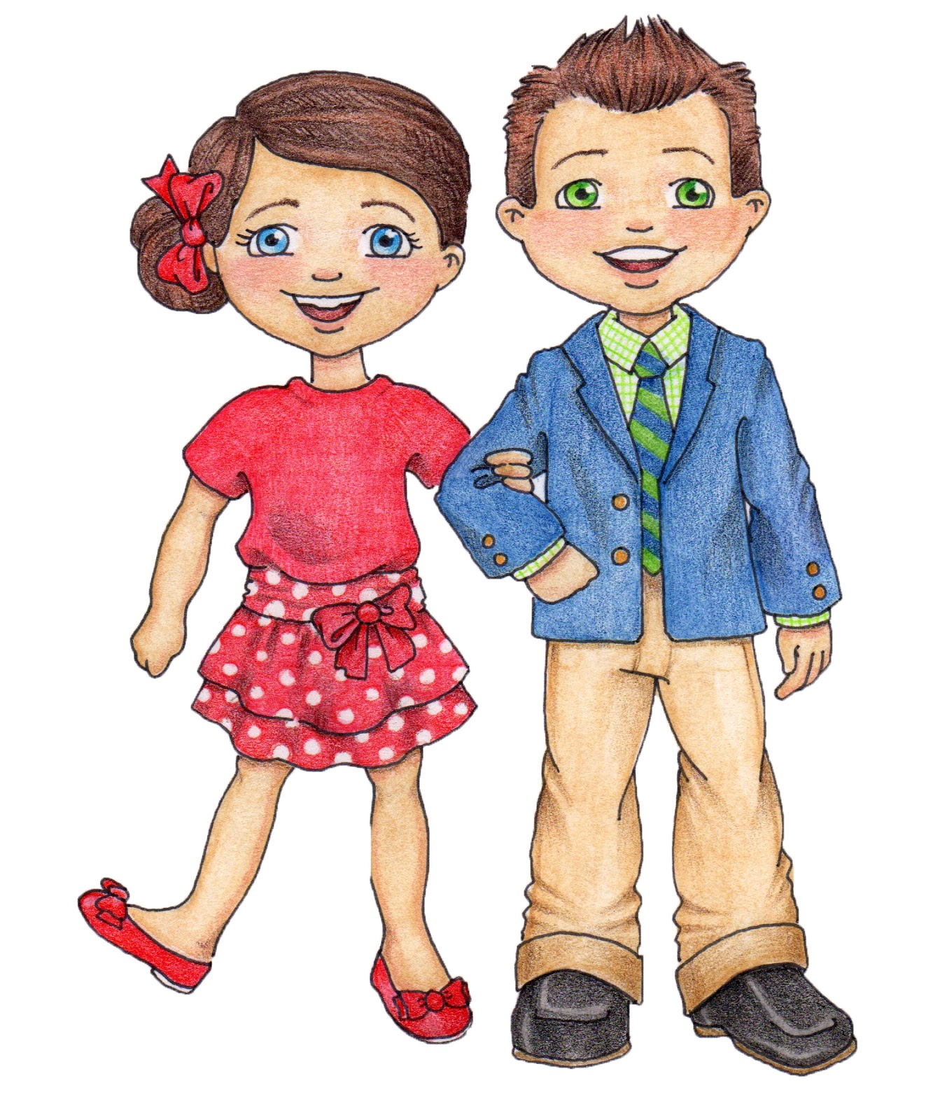 susan fitch design: Primary Boy & Girl