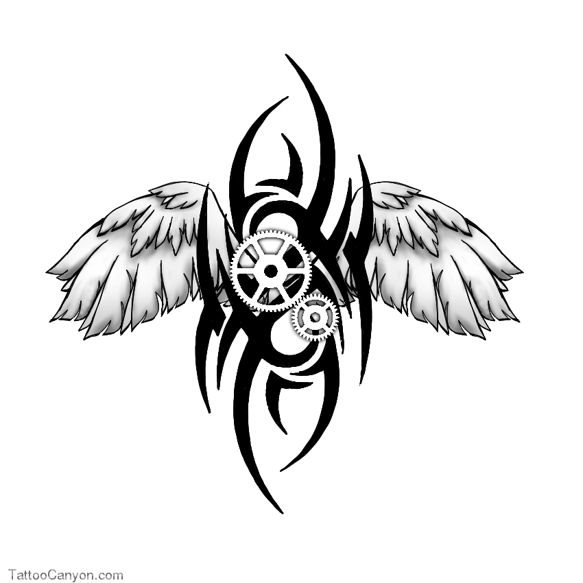 Tribal Steampunk Tattoo Design By Spiked Fox On Deviantart Picture #