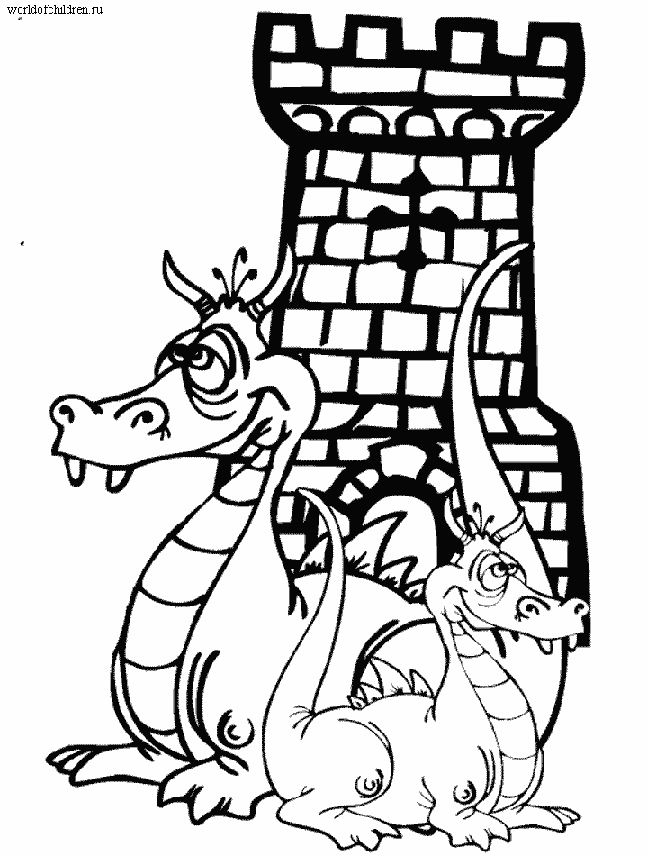 Dragons coloring pages 34 / Dragons / Kids printables coloring pages