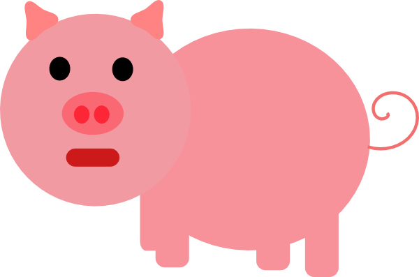 Pig 6 clip art - vector clip art online, royalty free & public domain