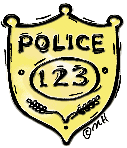 Police Badge Clipart Black And White | Clipart Panda - Free ...