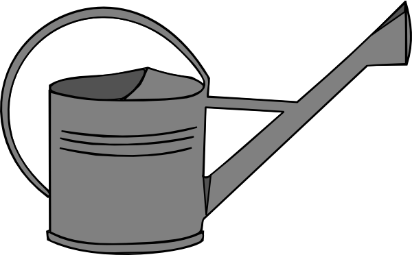 Watering Can Clipart Black And White | Clipart Panda - Free ...