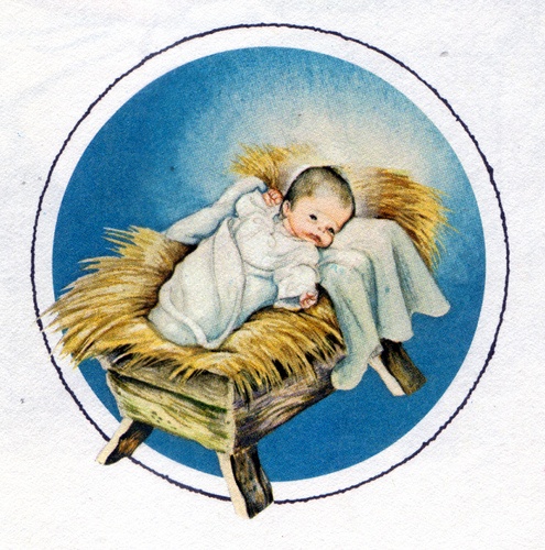 clipart of baby jesus in a manger - photo #16
