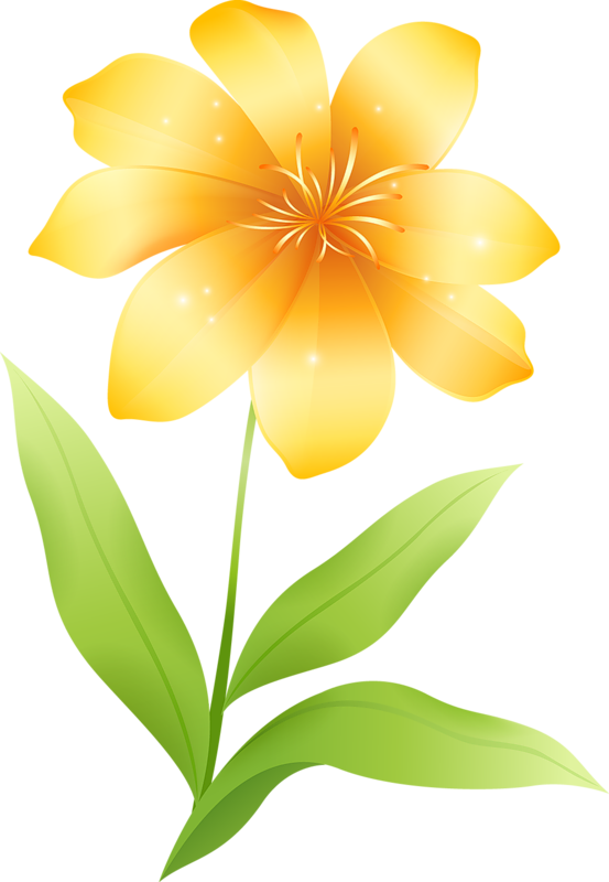 clipart of yellow flowers - photo #14