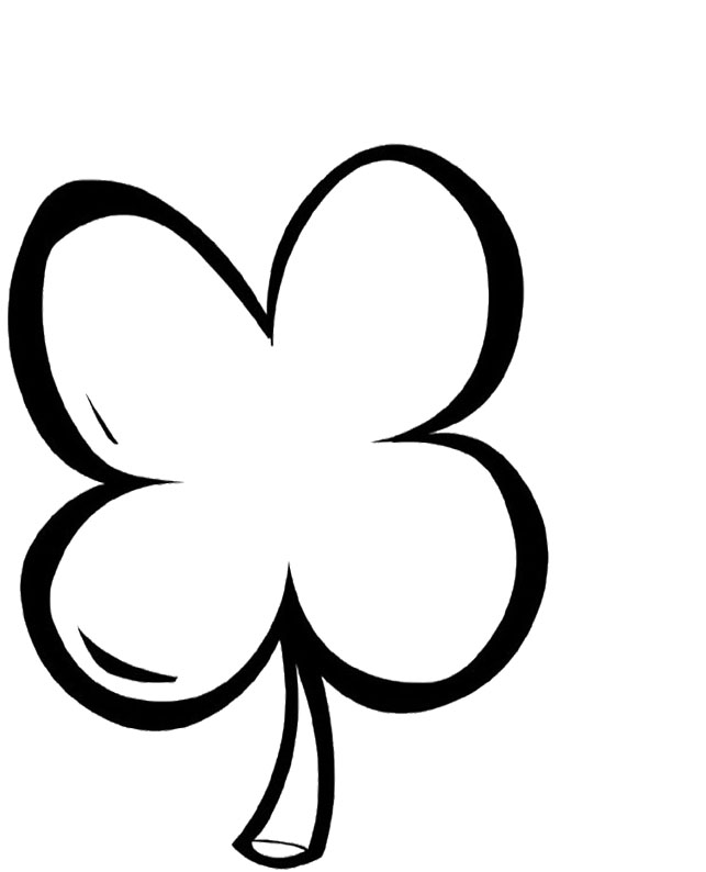 Spring Day Coloring Pages : Printables Four Leaf Clover The ...