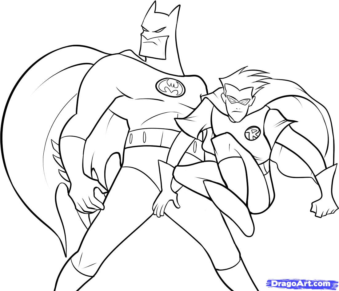 BATMAN Printable Coloring Pages | Superhero Coloring Page