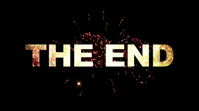 The End Text Revealed By Fireworks Stock Footage Video 5040983 ...