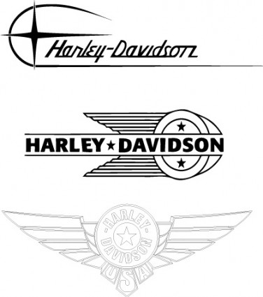 Harley-Davidson old logos Vector logo - Free vector for free download
