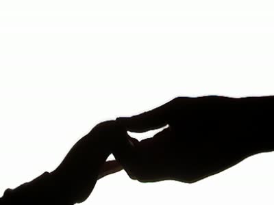 Silhouette Of An Adult Holding A Babies Hand Stock Footage Video ...