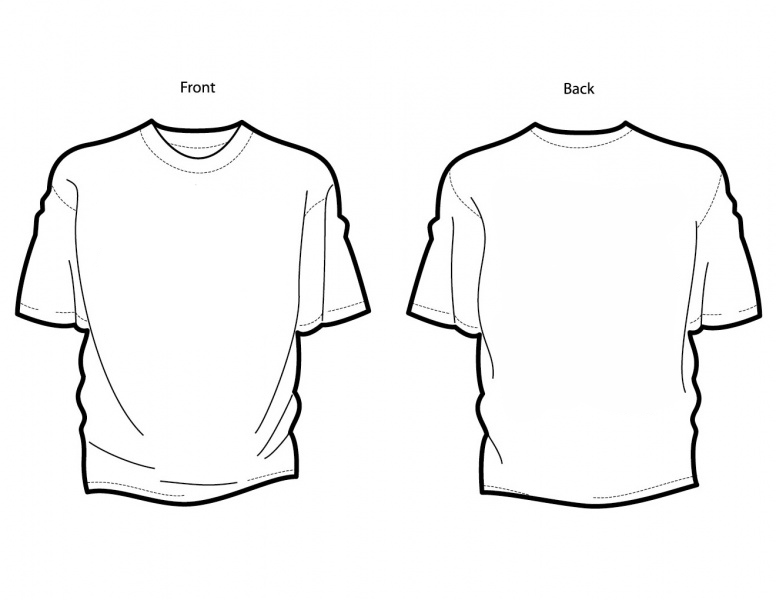 Tshirt Template - Cliparts.co