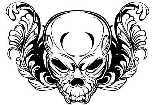 skull tattoo design on leg for you , cool tattoo ideas for boy and ...