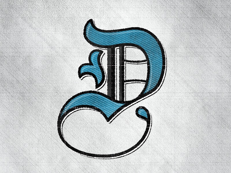 Letter D | hand lettering by seanwes