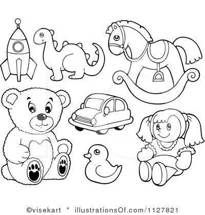 Toy Clipart Black And White Childrens Toy WallPaper ...