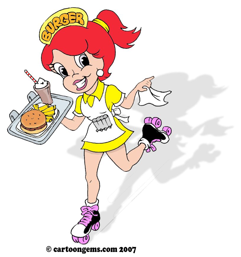 Cartoon Waitress - Cliparts.co