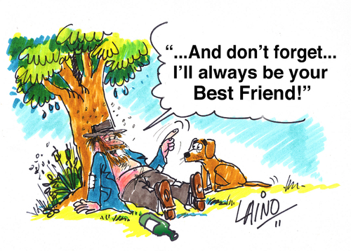 Best Friend By LAINO | Philosophy Cartoon | TOONPOOL