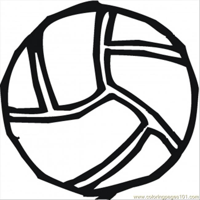 Volley Ball Coloring Page coloring page - Free Printable Coloring ...
