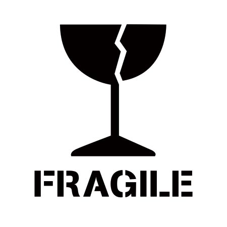 Fragile Freight Marking Stencil - Stencilease.com