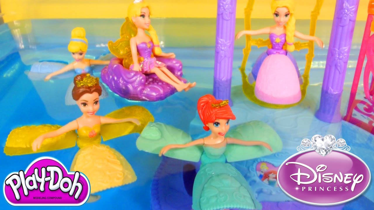 NEW Disney Princess Water Palace Playset Ariel Cinderella Belle