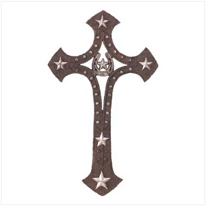 Horseshoe Cowboy Cross Icon - Free Icons